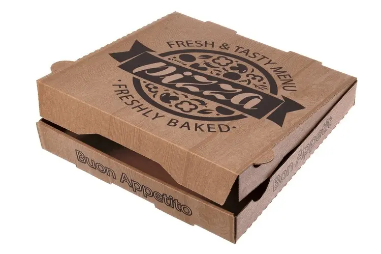 Pizzakarton, Motiv: Fresh + Tasty Menu
