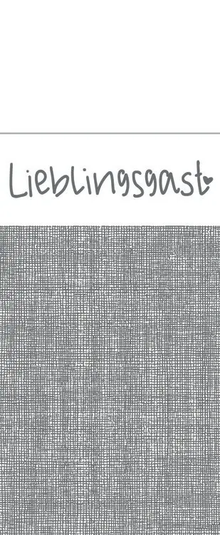 Pocket-Napkins LIEBLINGSGAST SHERLOCK 40x30cm, Linclass-Professional