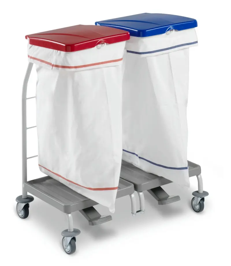 CARRELLO DUST DOPPIO x BIANCHERIA ROSSO BLU