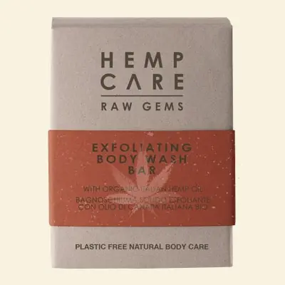HEMP CARE RAW GEMS EXFOLIATING BODY WASH