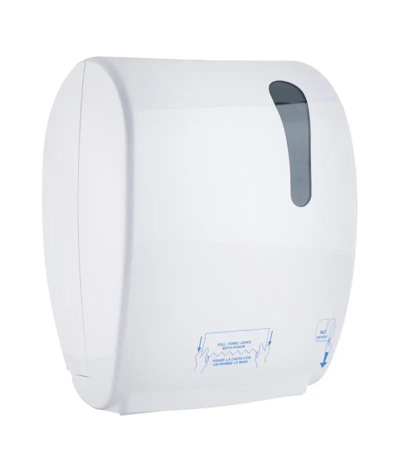 DISPENSER CARTA ASCIUGAMANI A TAGLIO AUTOMATICO